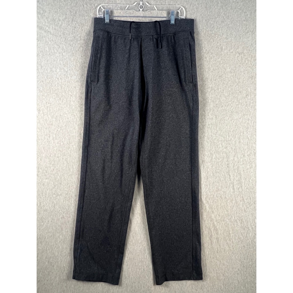 Lululemon ABC Straight Leg Pants Mens Large Charcoal Heather Grey Drawstring